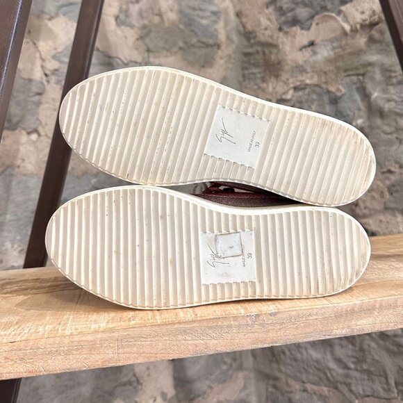 Giuseppe Zanotti Pink Silver Glitter Gail Low-top Sneakers - Picture 7 of 10